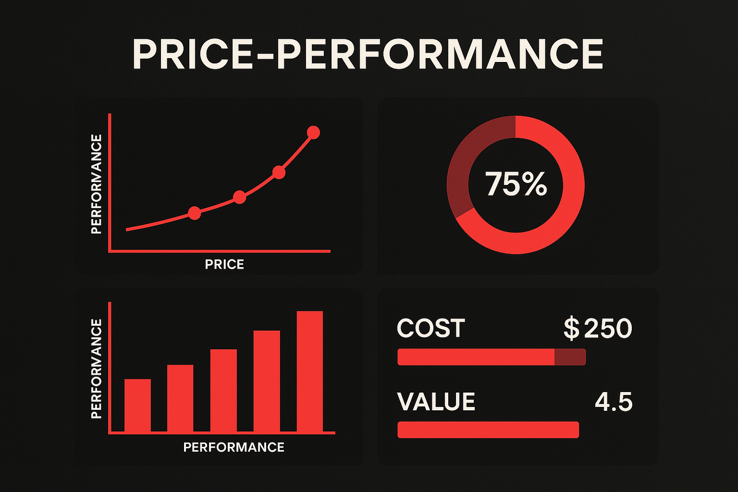 Price-Performance Chart - Black and Red